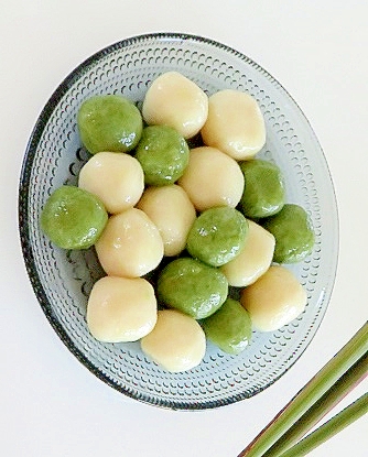 いつまでも柔らか な二色の白玉団子 レシピ 作り方 By Hanakoarala 楽天レシピ