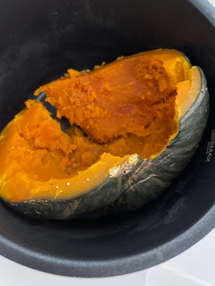 かぼちゃを1個丸ごと圧力鍋で蒸す方法