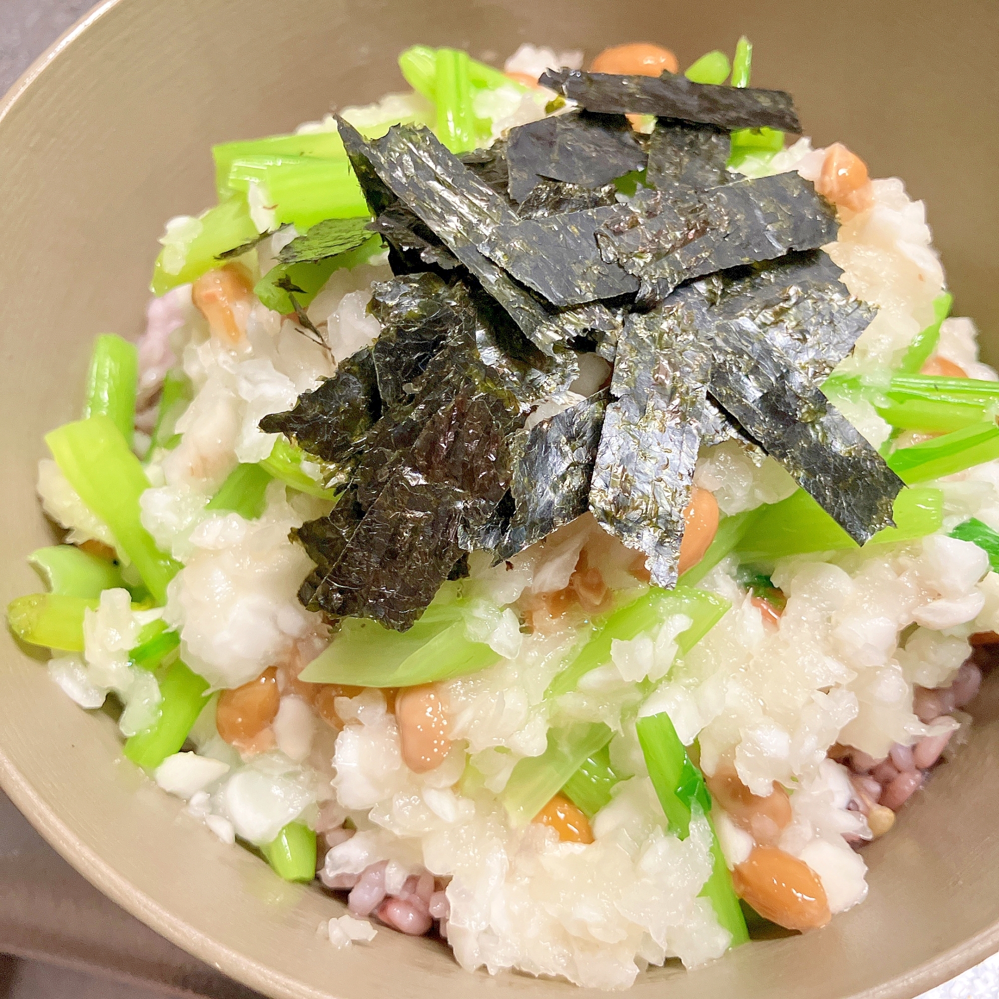 さっぱり♪カブ納豆丼