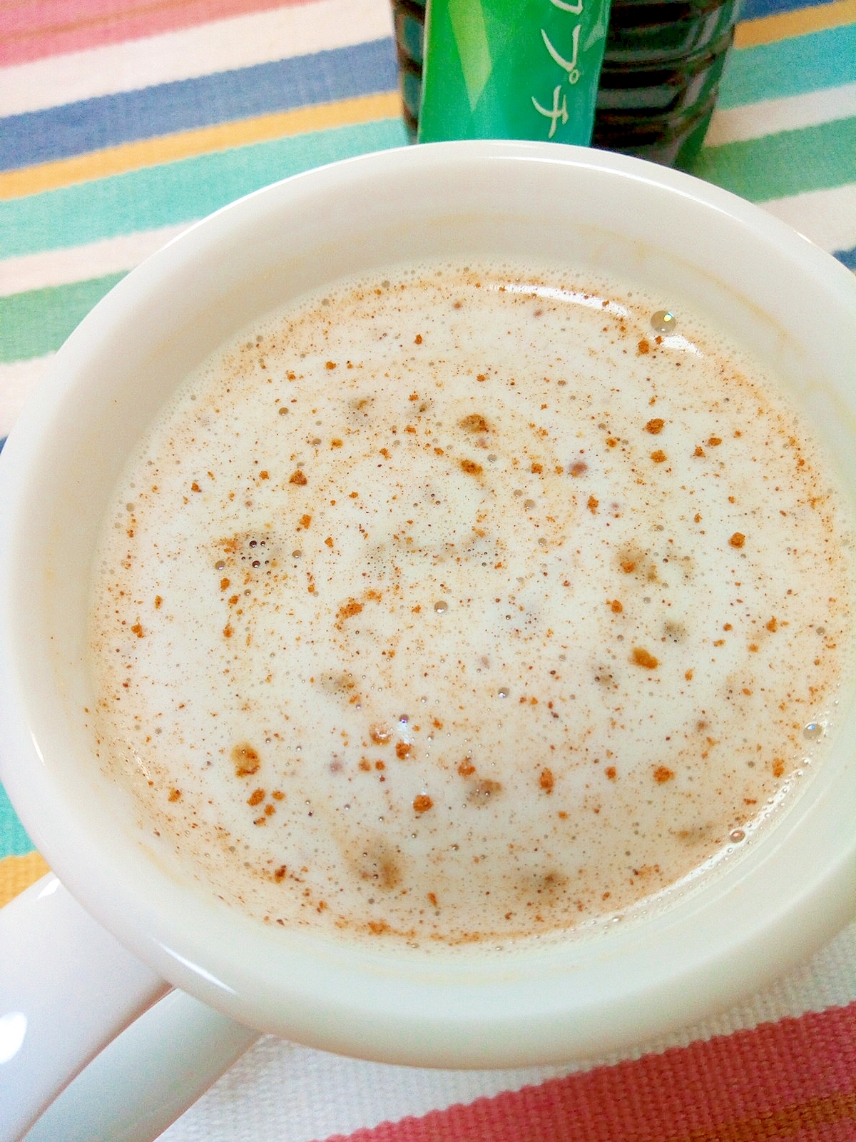 ホッと☆濃厚シナモンきなこカプチーノ♪