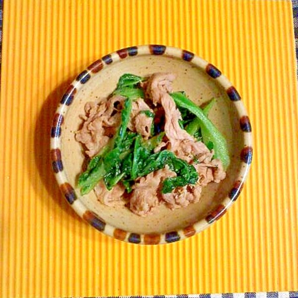 豚とカツオ菜の焼き肉炒め レシピ 作り方 By テツオ63 楽天レシピ 豚とカツオ菜の焼き肉炒め レシピ 作り方 By テツオ63 楽天レシピ