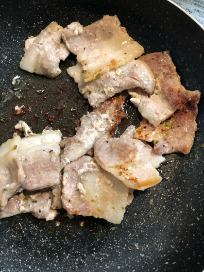豚バラ肉の塩ダレ焼き