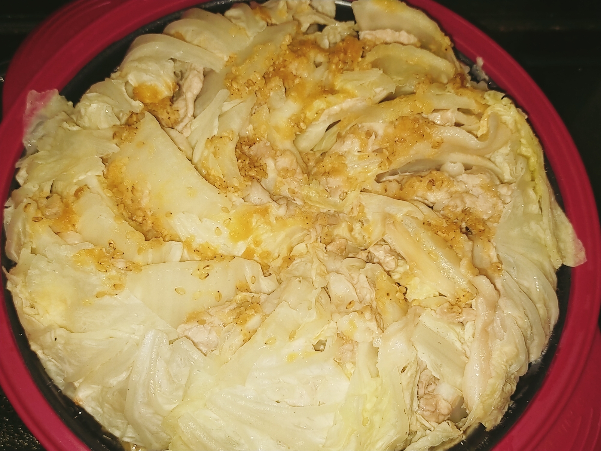 簡単_レンチン_豚白菜ミルフィーユ_食材2品