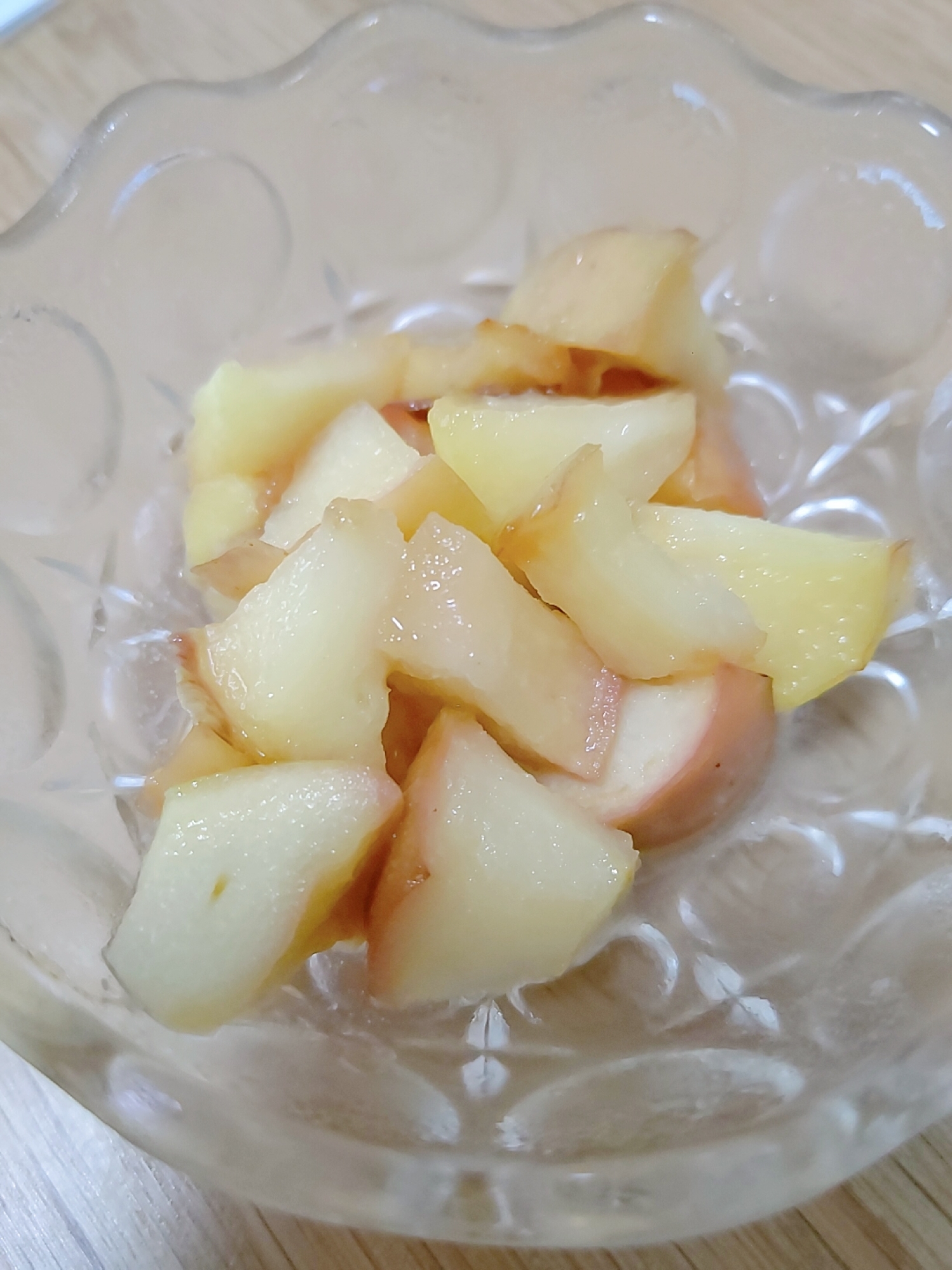 リンゴのカラメルバター焼き