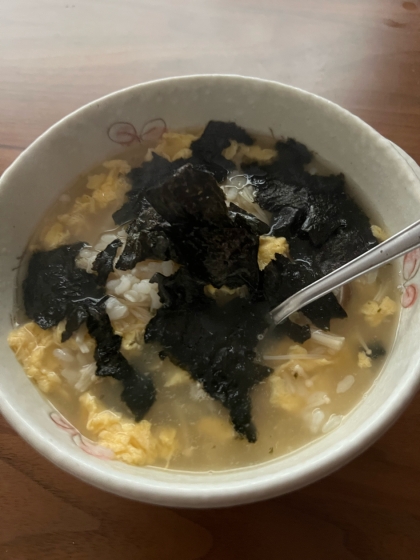 簡単☆たまご雑炊（おかゆ）