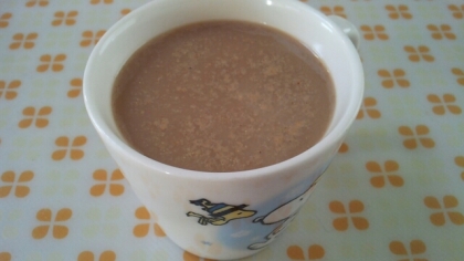 こんにちは(⌒0⌒)／~~
今朝は、こちらのコーヒーを美味しくいただきましたよ(^-^)v
きな粉と豆乳で健康的♪