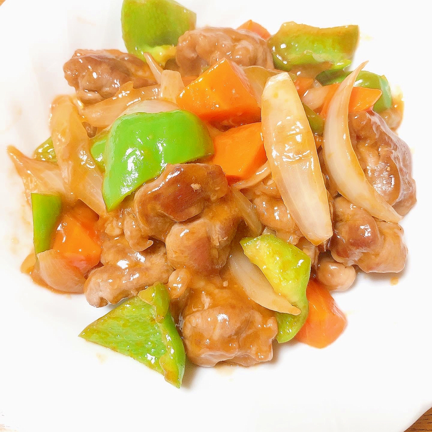 豚こま肉で簡単!酢豚風