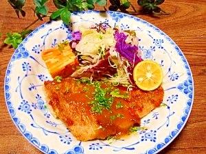 赤魚のムニエル☆味噌バターソース