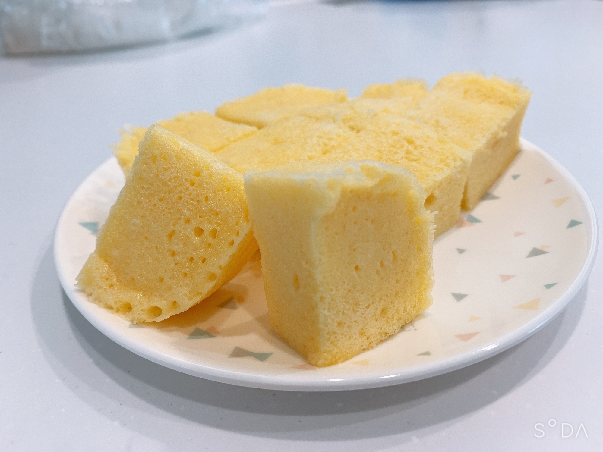 電子レンジで簡単!しっとりたまごの蒸しパン!