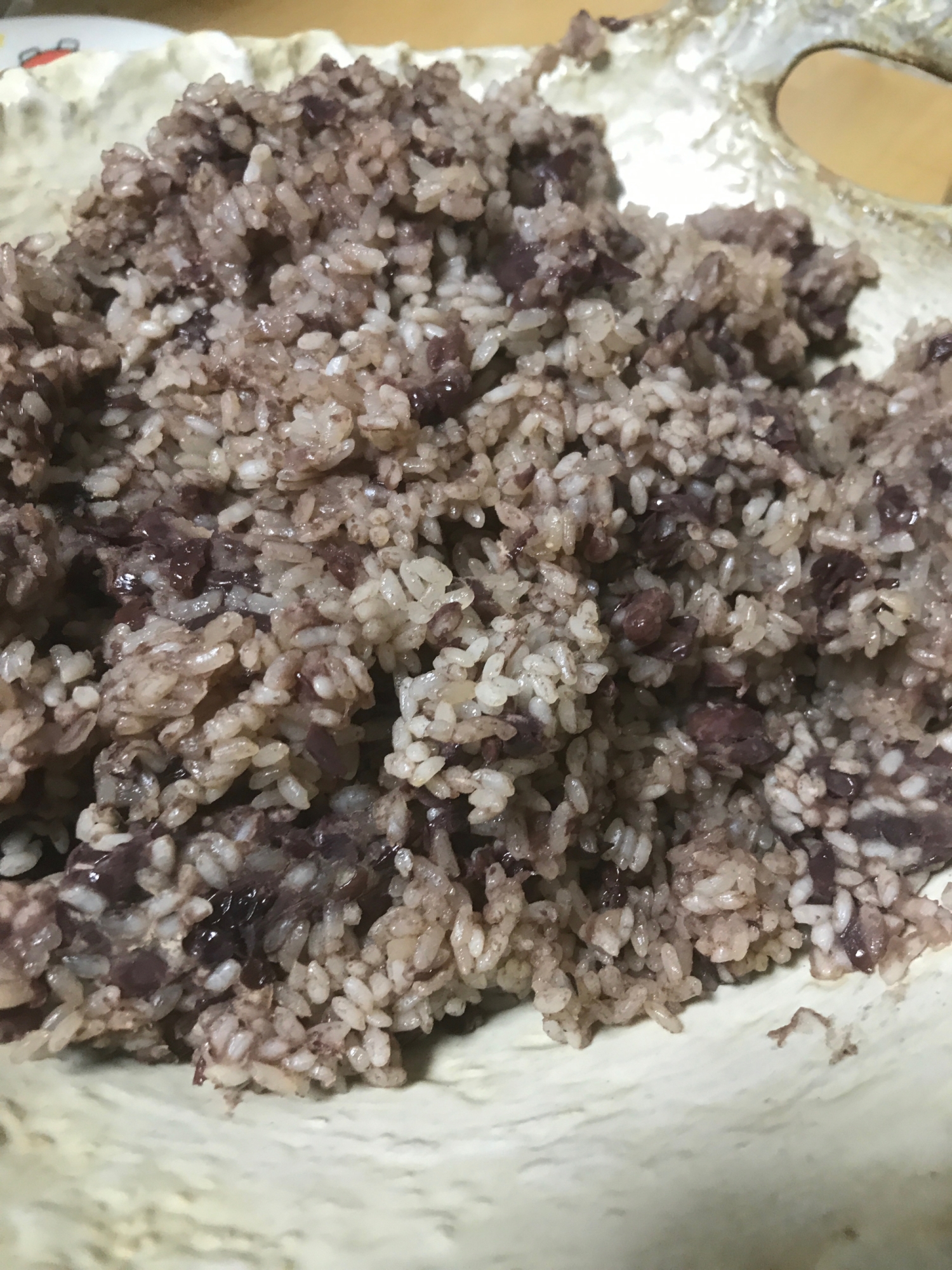 餅つき器でお赤飯