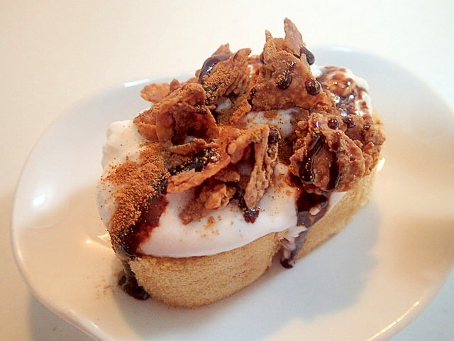 ヨーグルトとチョコフレークの珈琲ロールケーキ レシピ 作り方 By ぷ みぃまま 楽天レシピ ヨーグルトとチョコフレークの珈琲ロールケーキ レシピ 作り方 By ぷ みぃまま 楽天レシピ