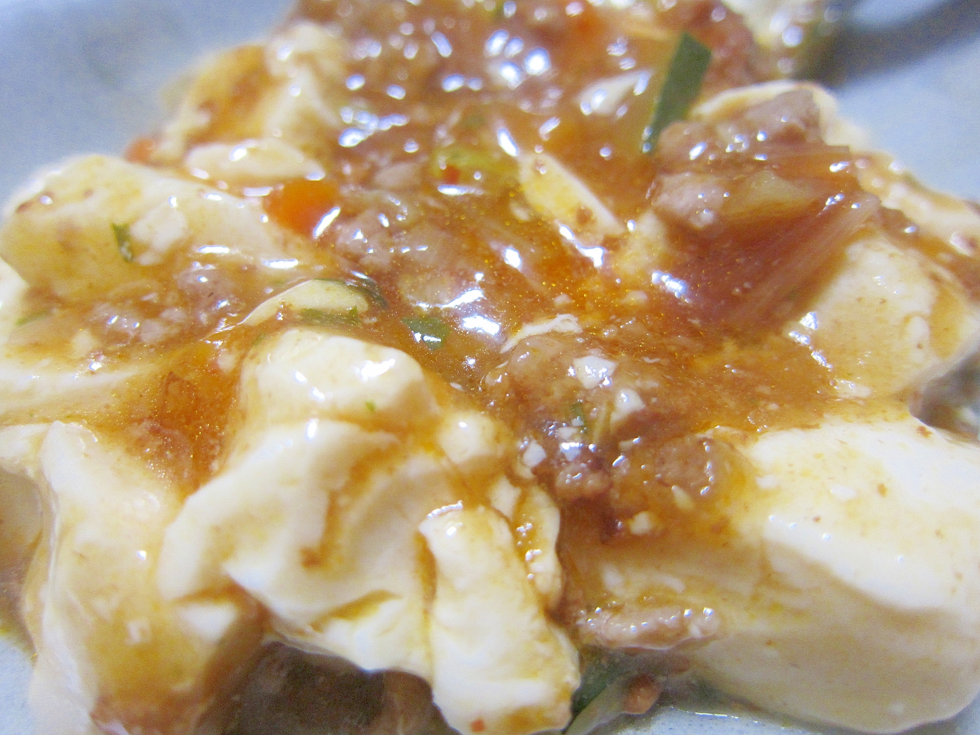ズッキーニと葱と豚挽肉豆腐のマーボーグリル