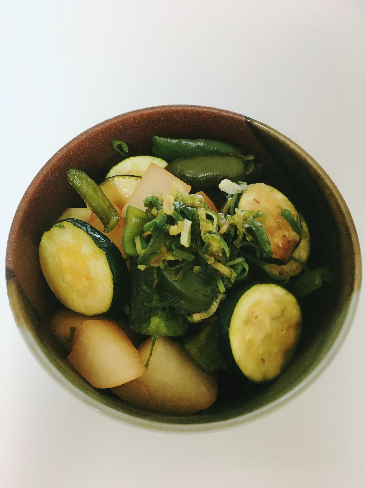 緑野菜の煮物