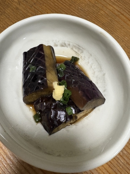 簡単！麺つゆで作る！ナスの煮浸し♪油も使わないよ！