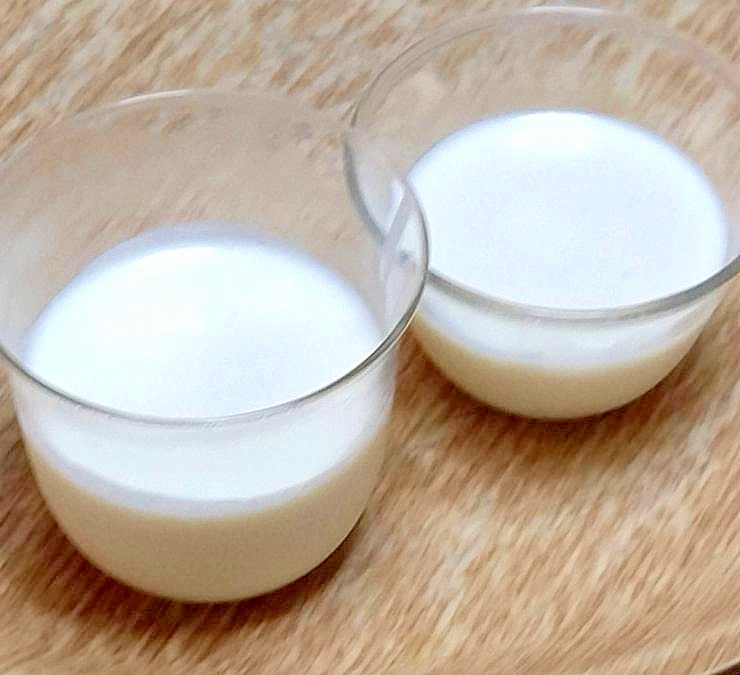 牛乳で作るあっさりレアチーズケーキ