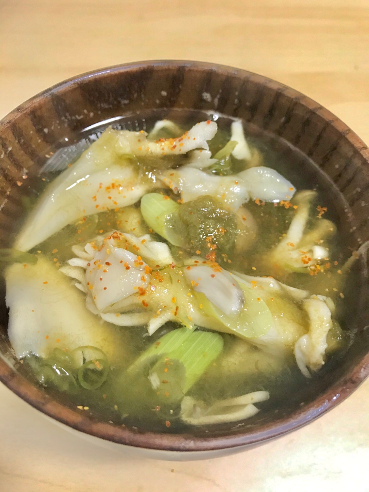 和風のきのこスープ