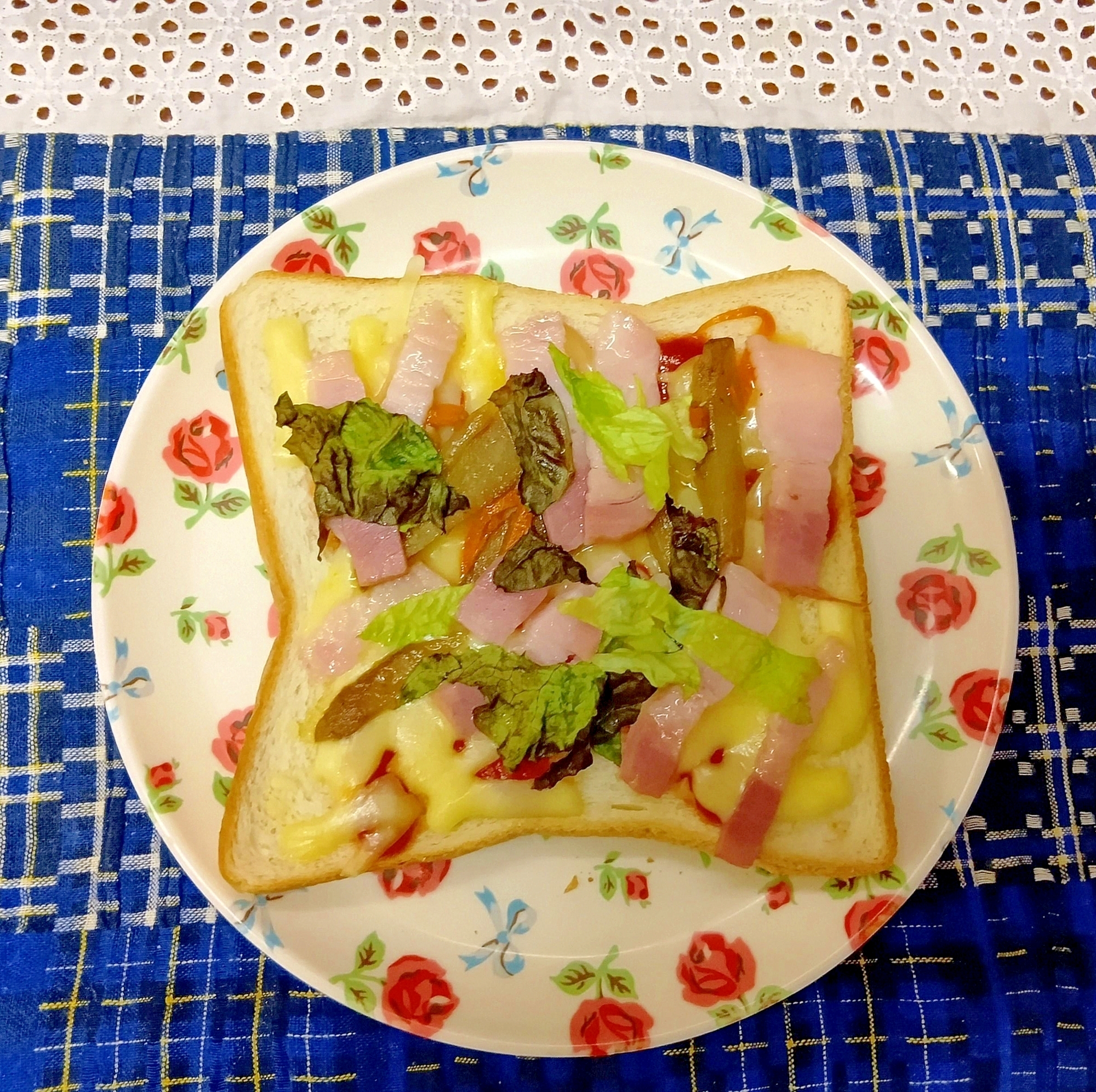 レタスピザトーストその3