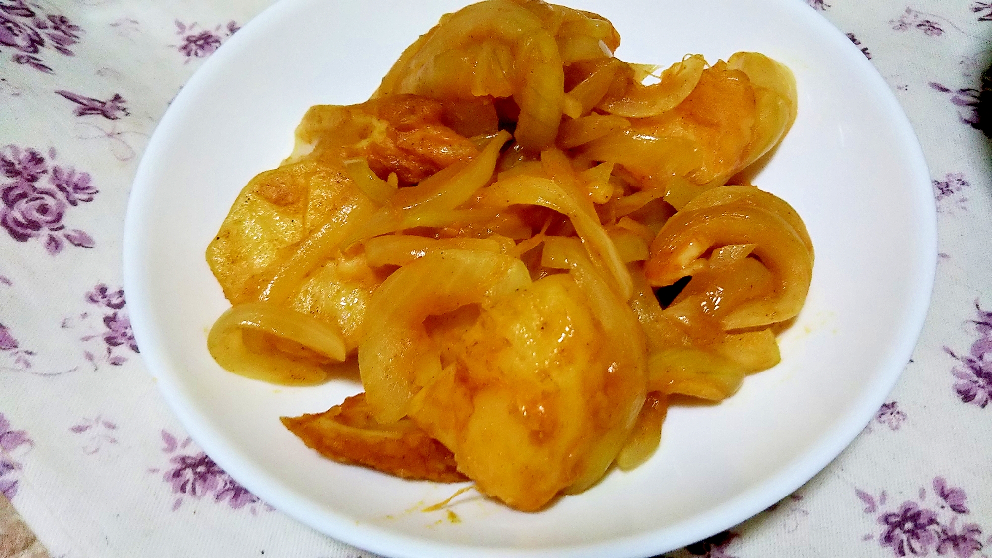 簡単 じゃがいも 玉ねぎ ちくわのカレーマヨ炒め レシピ 作り方 By かっぺ4217 楽天レシピ