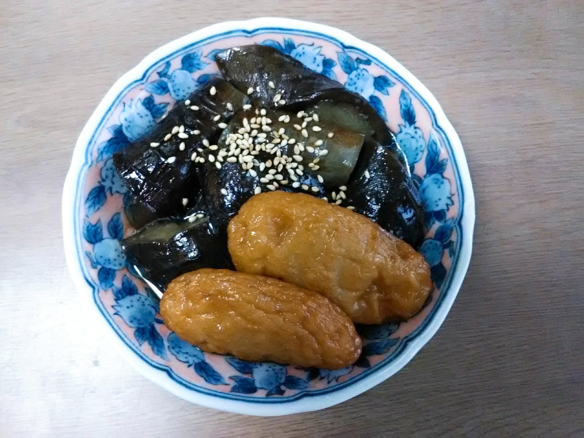 すき焼きのタレで簡単茄子とさつま揚げの煮物