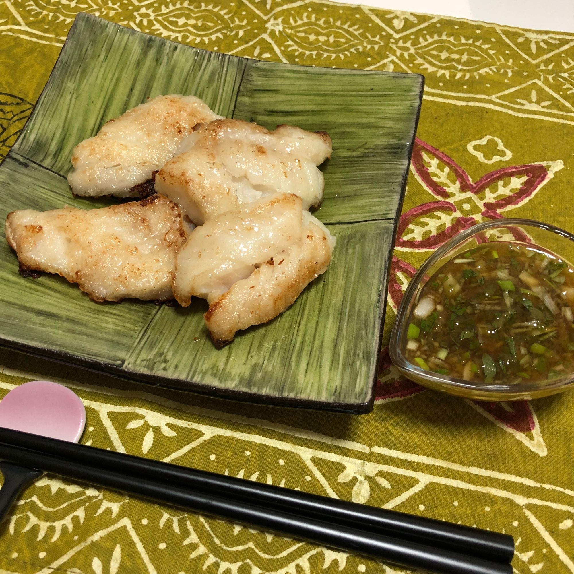 鱈の香味野菜ソースかけ♪