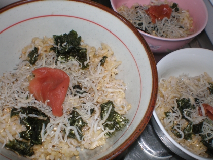 あっさり！栄養満点しらす丼