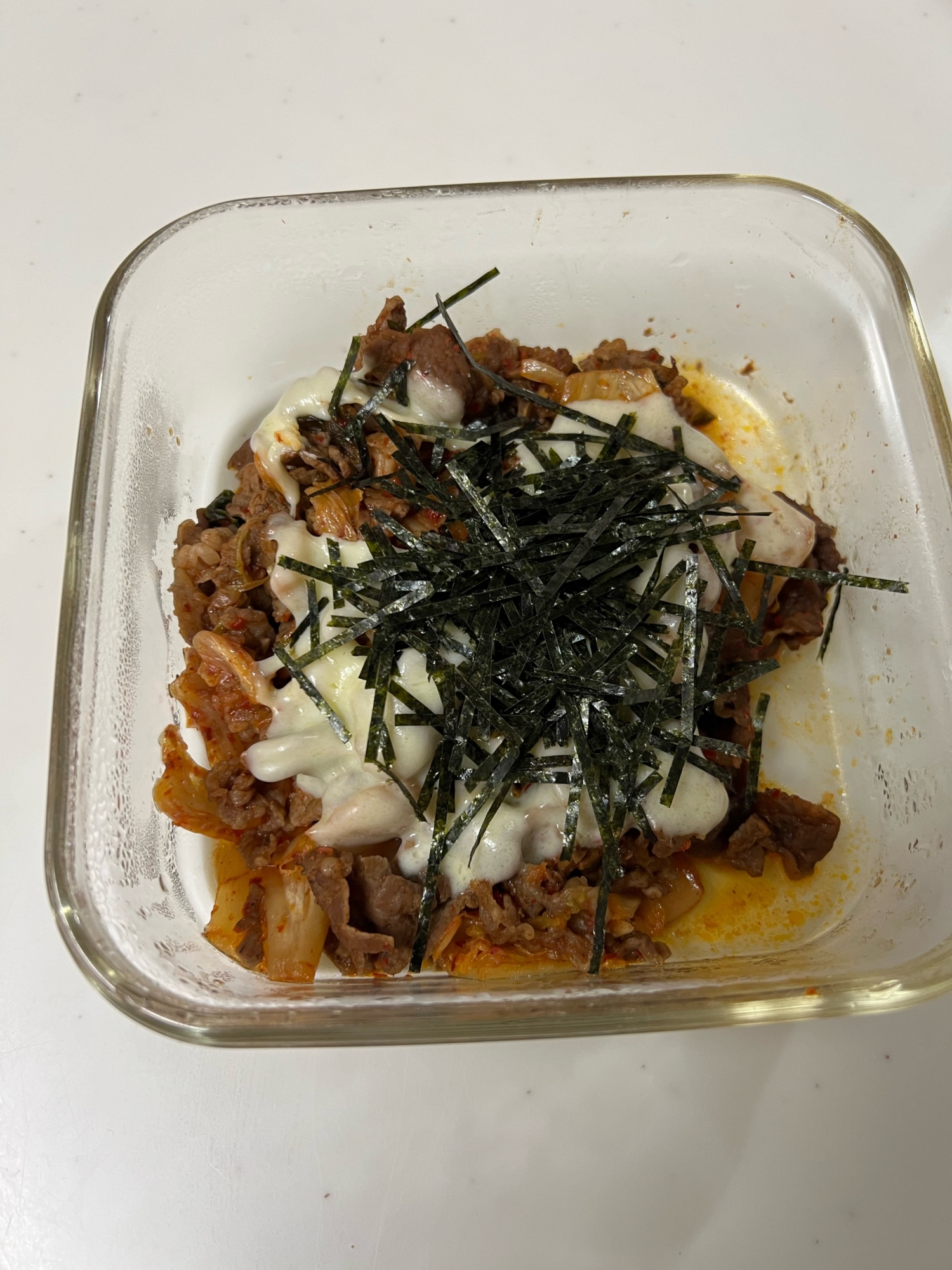 食べ応え抜群♪チーズとろける牛肉キムチ