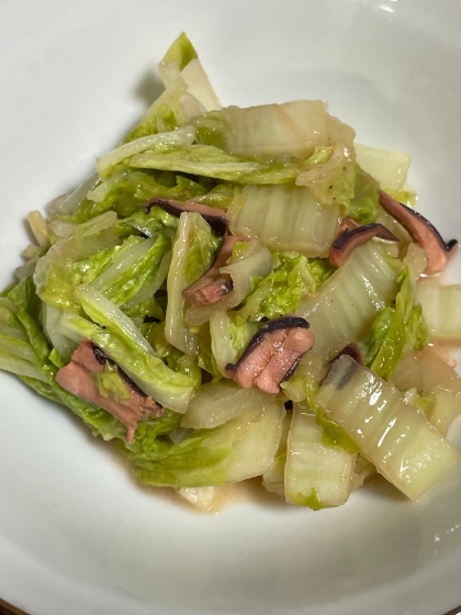 ズボラおつまみ☆白菜と塩辛のレンジ蒸し☆マヨ風味