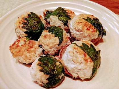 椎茸の肉詰め☆ポン酢だれ