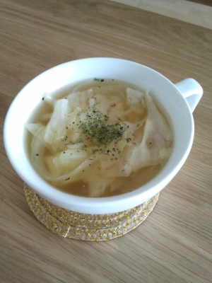 キャベツと玉ねぎのあったか簡単スープ レシピ 作り方 By Minnie 楽天レシピ