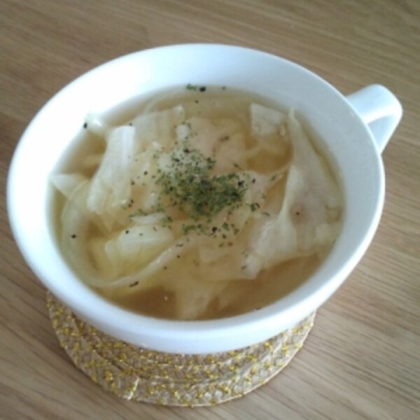 キャベツと玉ねぎのあったか簡単スープ レシピ 作り方 By Minnie 楽天レシピ キャベツと玉ねぎのあったか簡単スープ レシピ 作り方 By Minnie 楽天レシピ