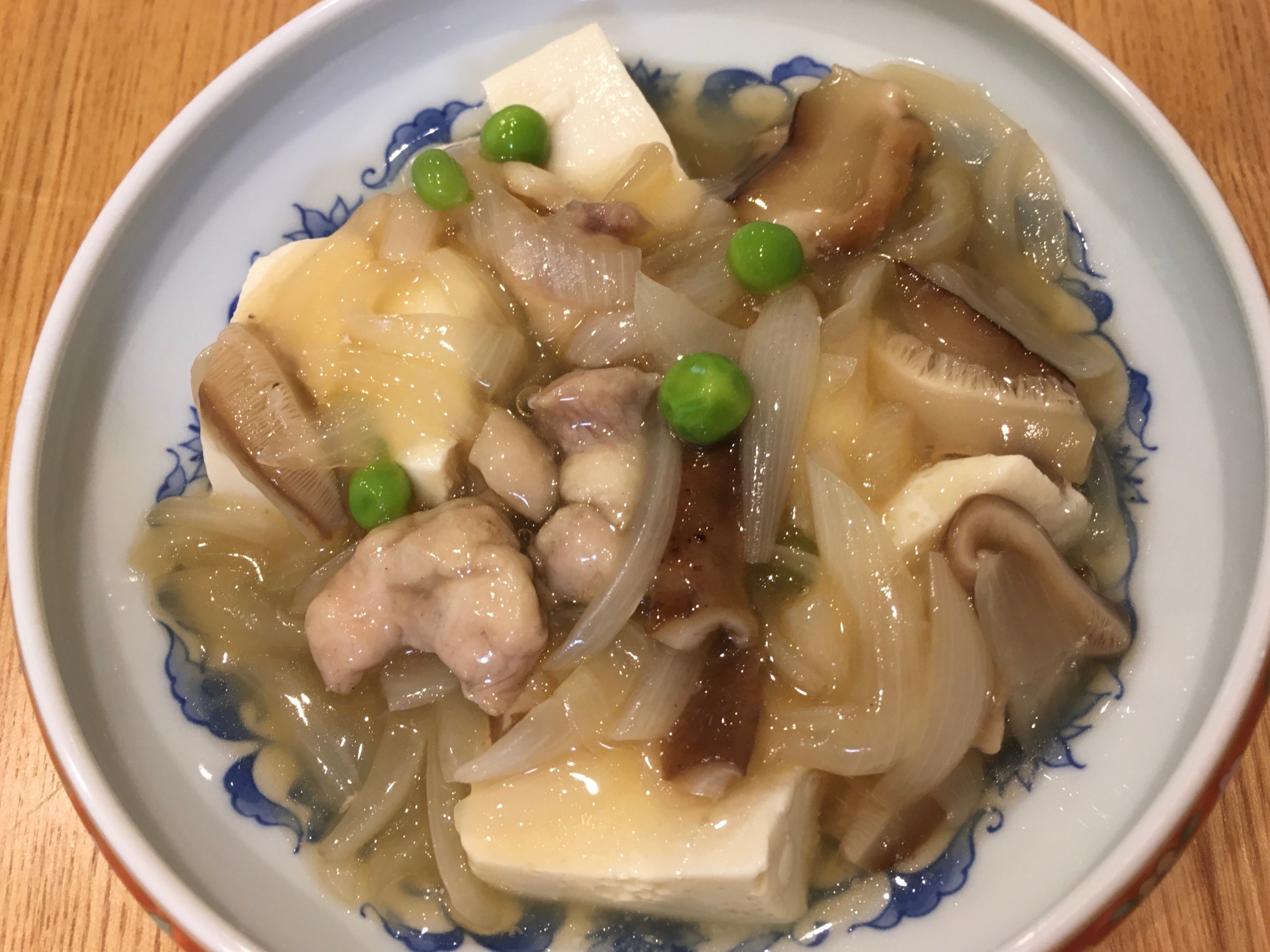 【夕食メイン】鶏肉と豆腐の野菜あんかけ