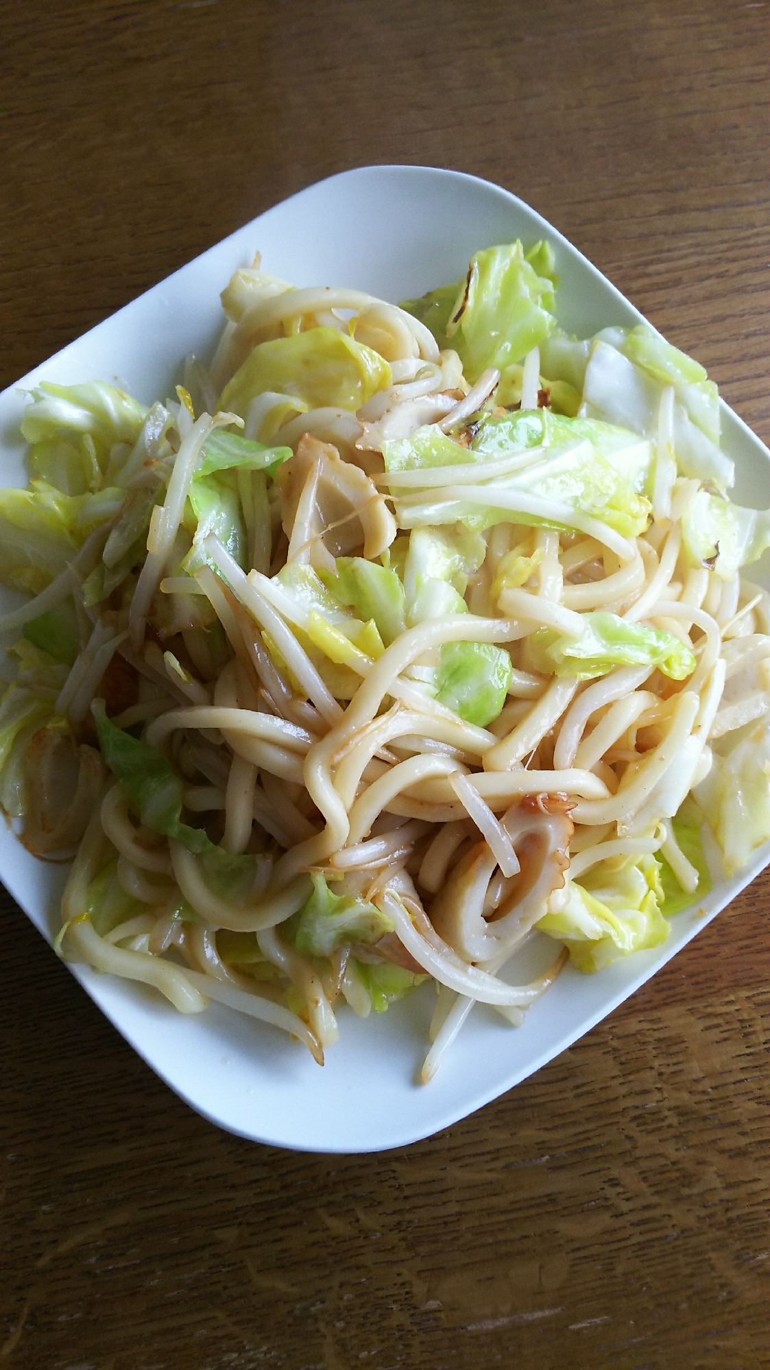 焼肉のたれで焼うどん