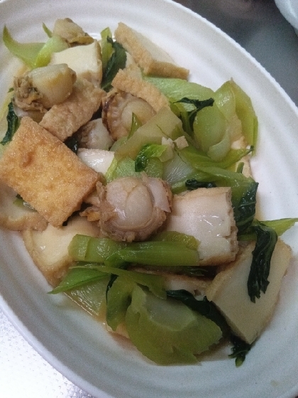 【減塩】チンゲン菜とホタテの煮浸し