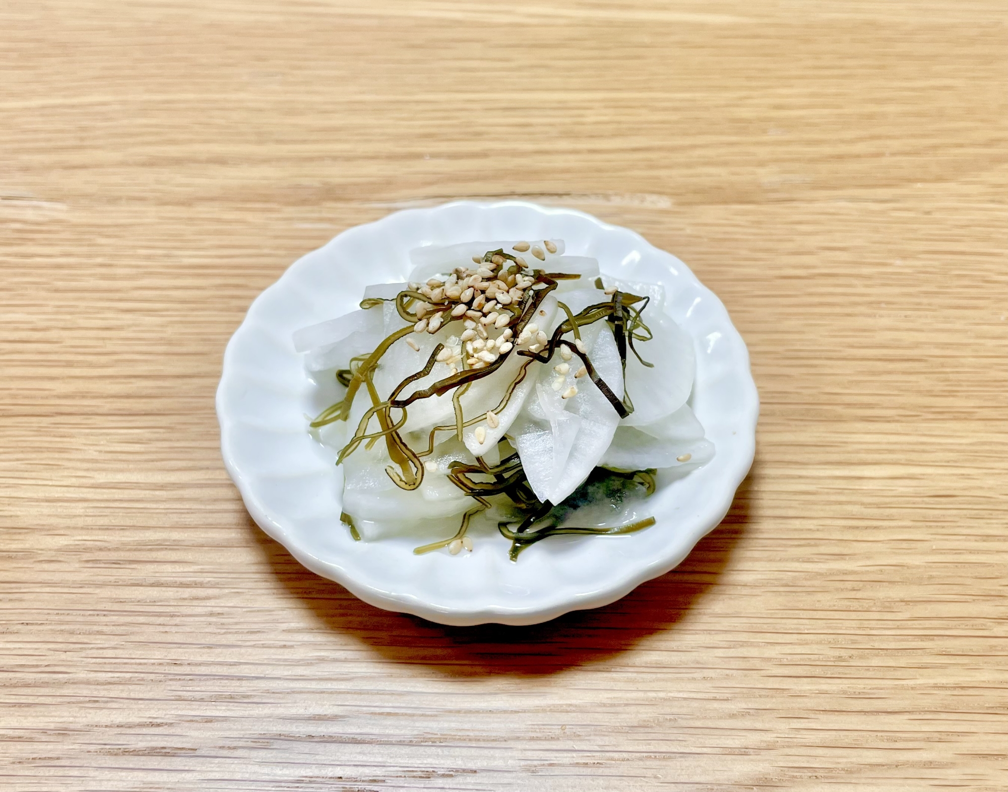 四毒抜き◆大根と切り昆布の浅漬け