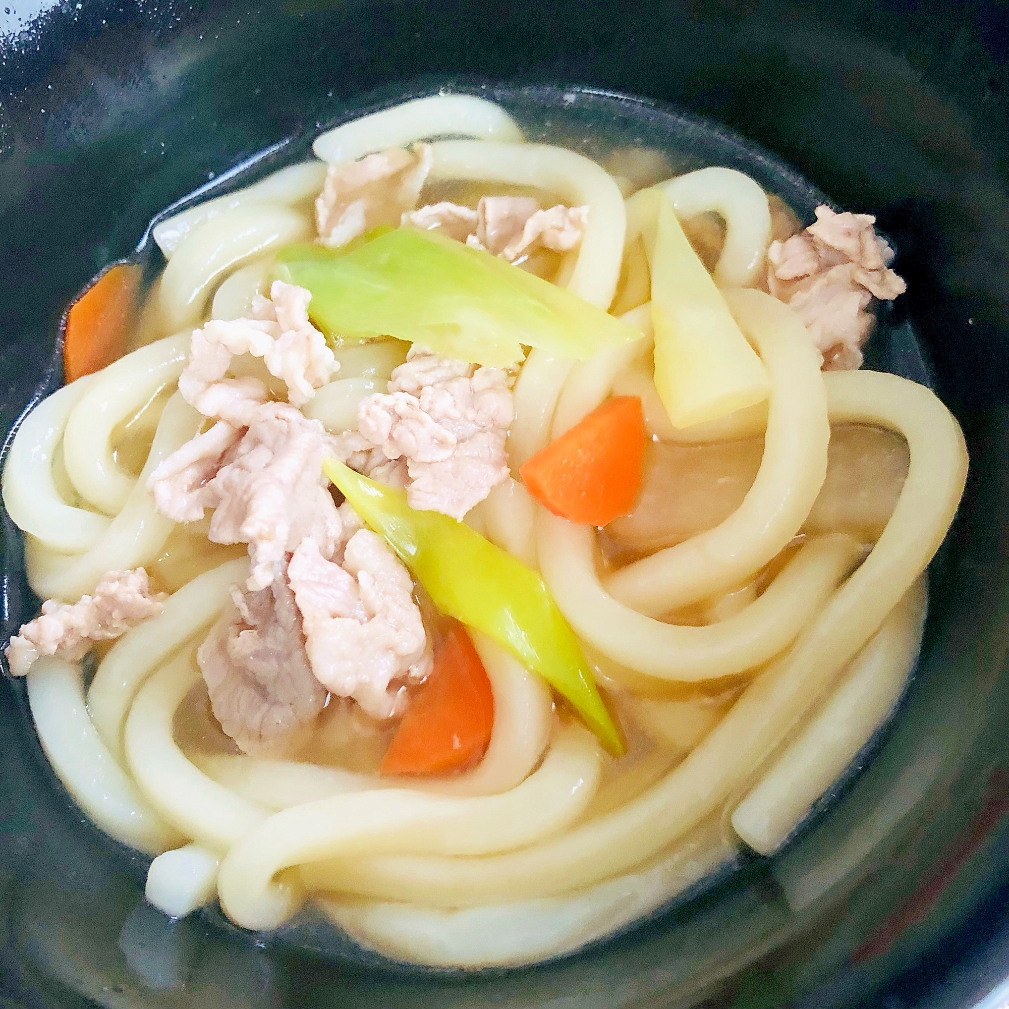 肉と野菜の煮込みうどん