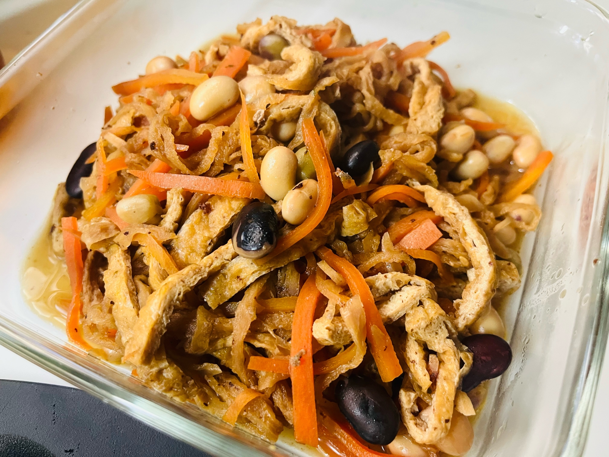 豆入り·͜·ᰔᩚ切り干し大根