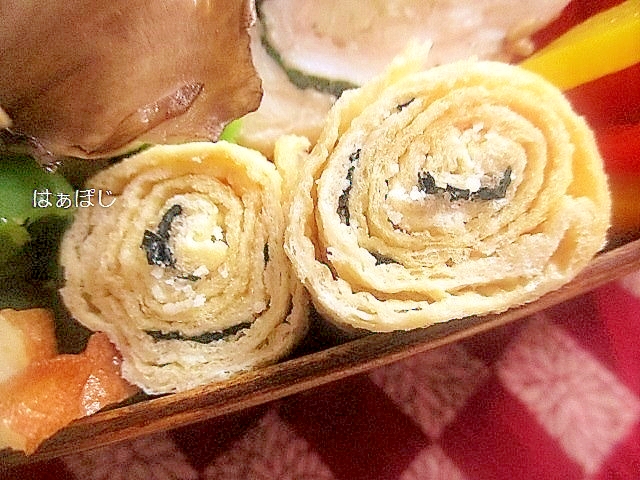 海苔チーズ入り♪くるくる油揚げ