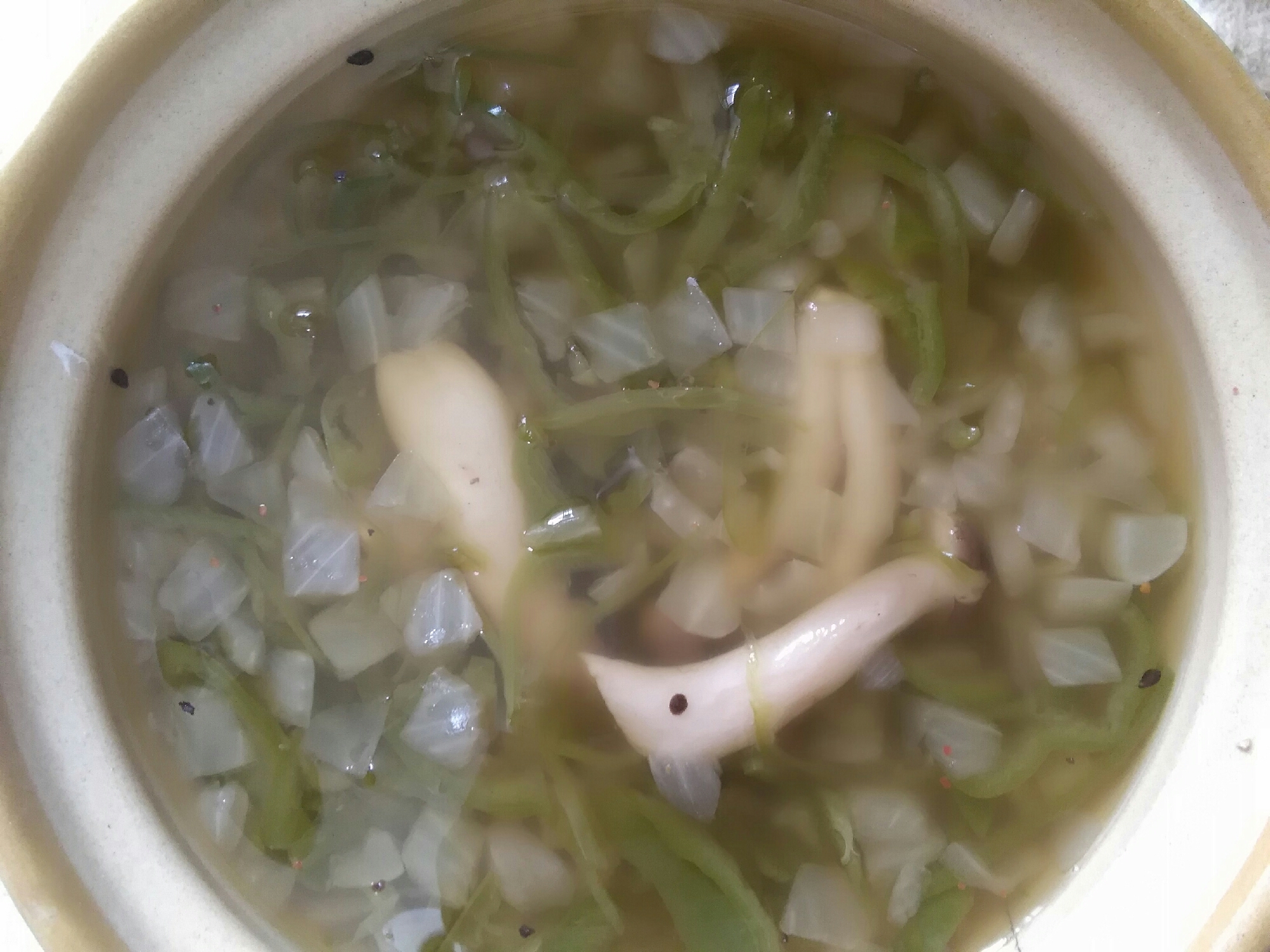 切り干し大根の戻し汁で野菜スープ