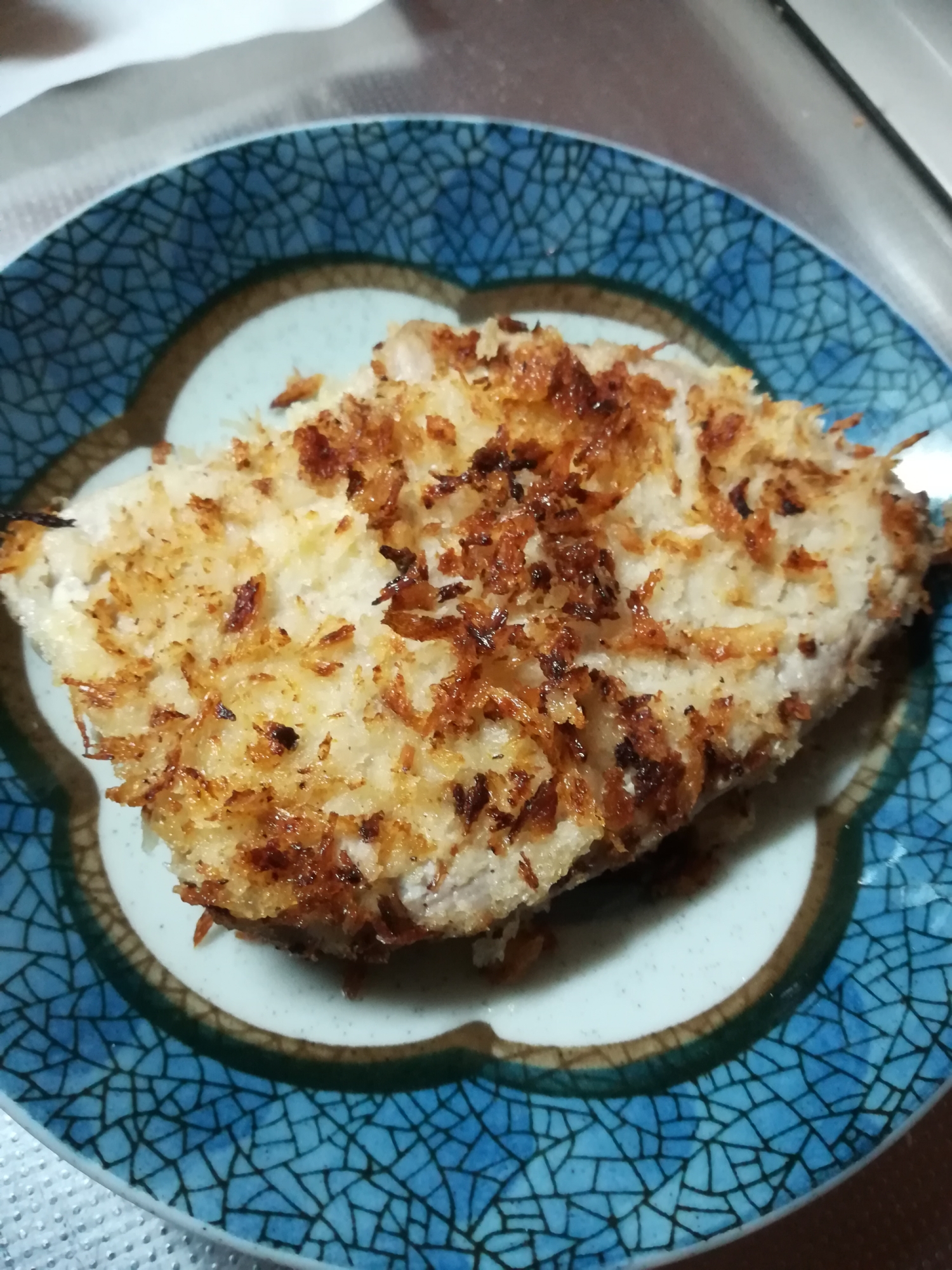 白身魚の粉チーズパン粉焼き