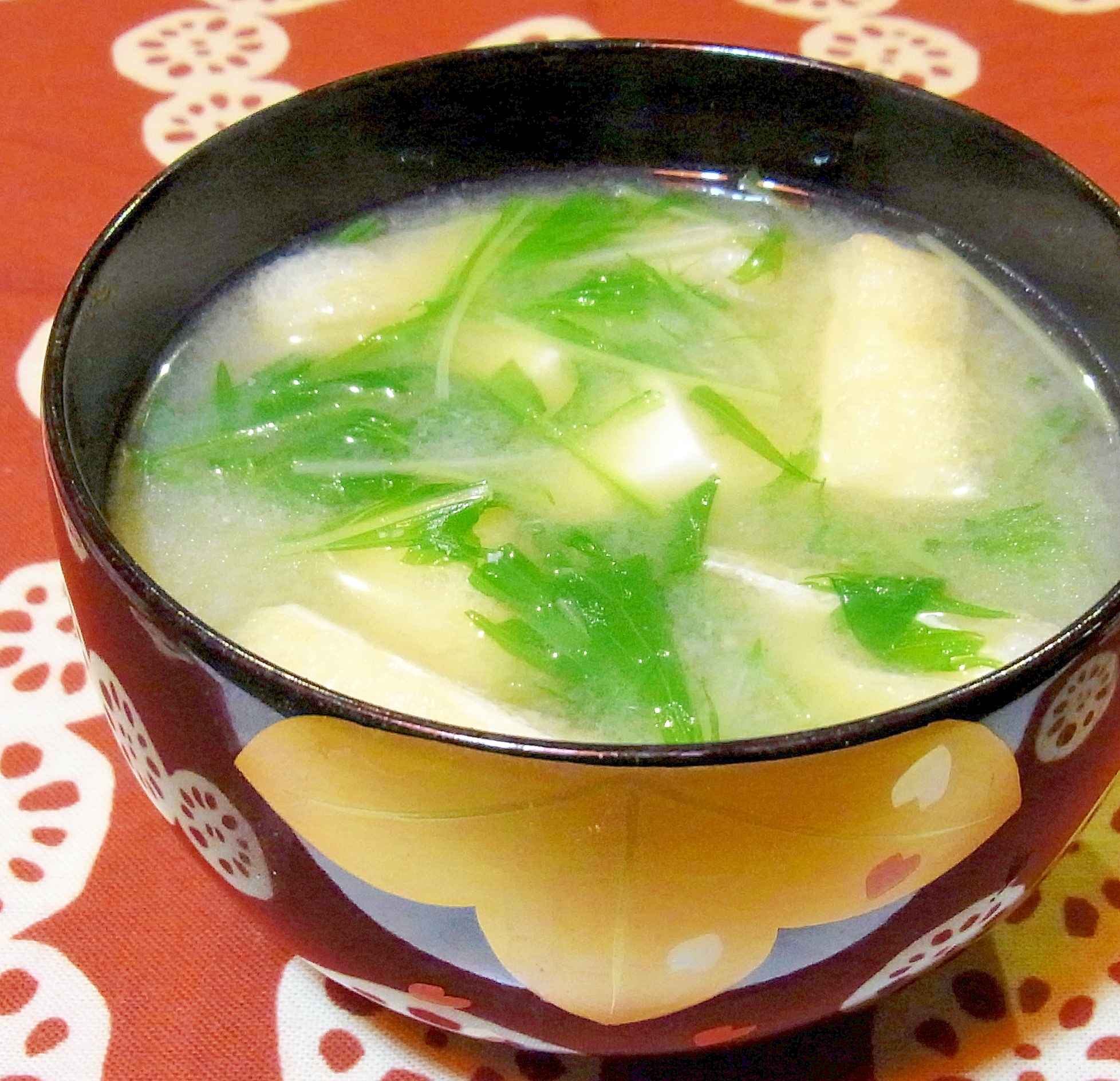 水菜のお味噌汁