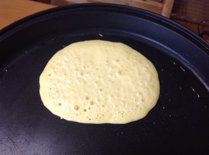 朝食に作りました。
甘すぎない生地が美味しいですね。