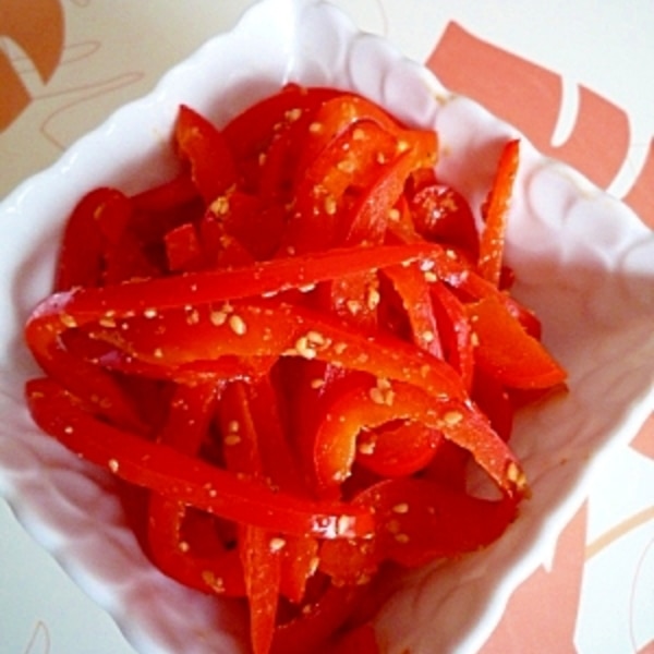 赤パプリカのナムル レシピ 作り方 By 帰って来たvan 楽天レシピ 赤パプリカのナムル レシピ 作り方 By 帰って来たvan 楽天レシピ