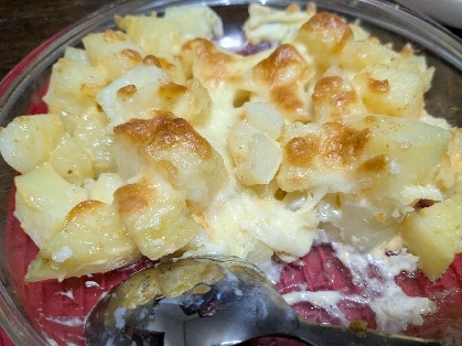 新じゃが芋の明太子マヨネーズ焼き