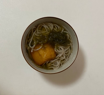 揚げかま伊達巻＆野菜の金山寺蕎麦