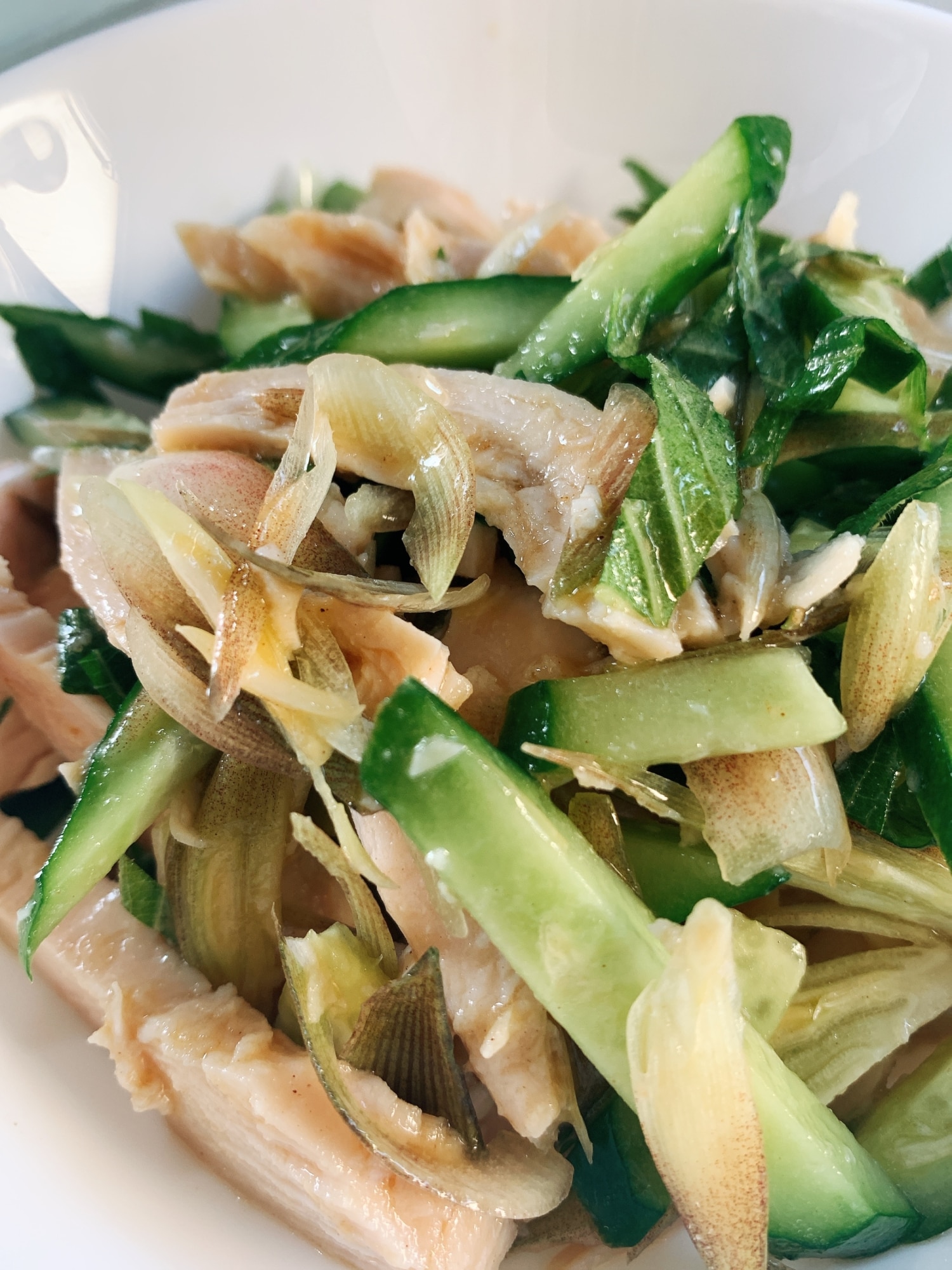 簡単☆香味野菜とサラダチキンの中華風前菜 レシピ・作り方 by