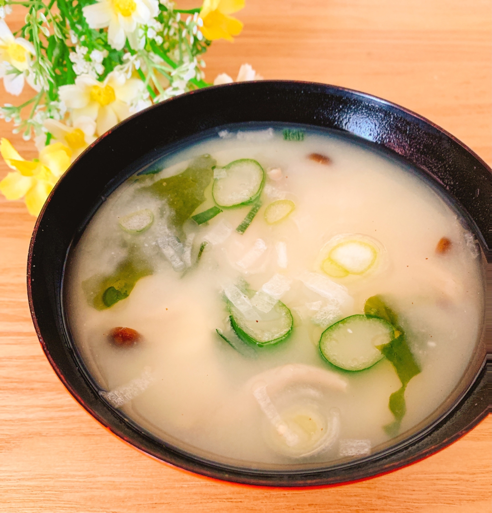 食物繊維具材のお味噌汁✧˖°