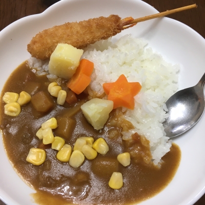 レトルトカレー☆みんなで♡楽しく♡トッピング～♪