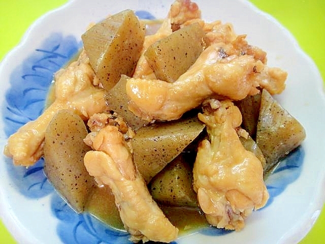 「作り置き」手羽元とこんにゃくの醤油煮