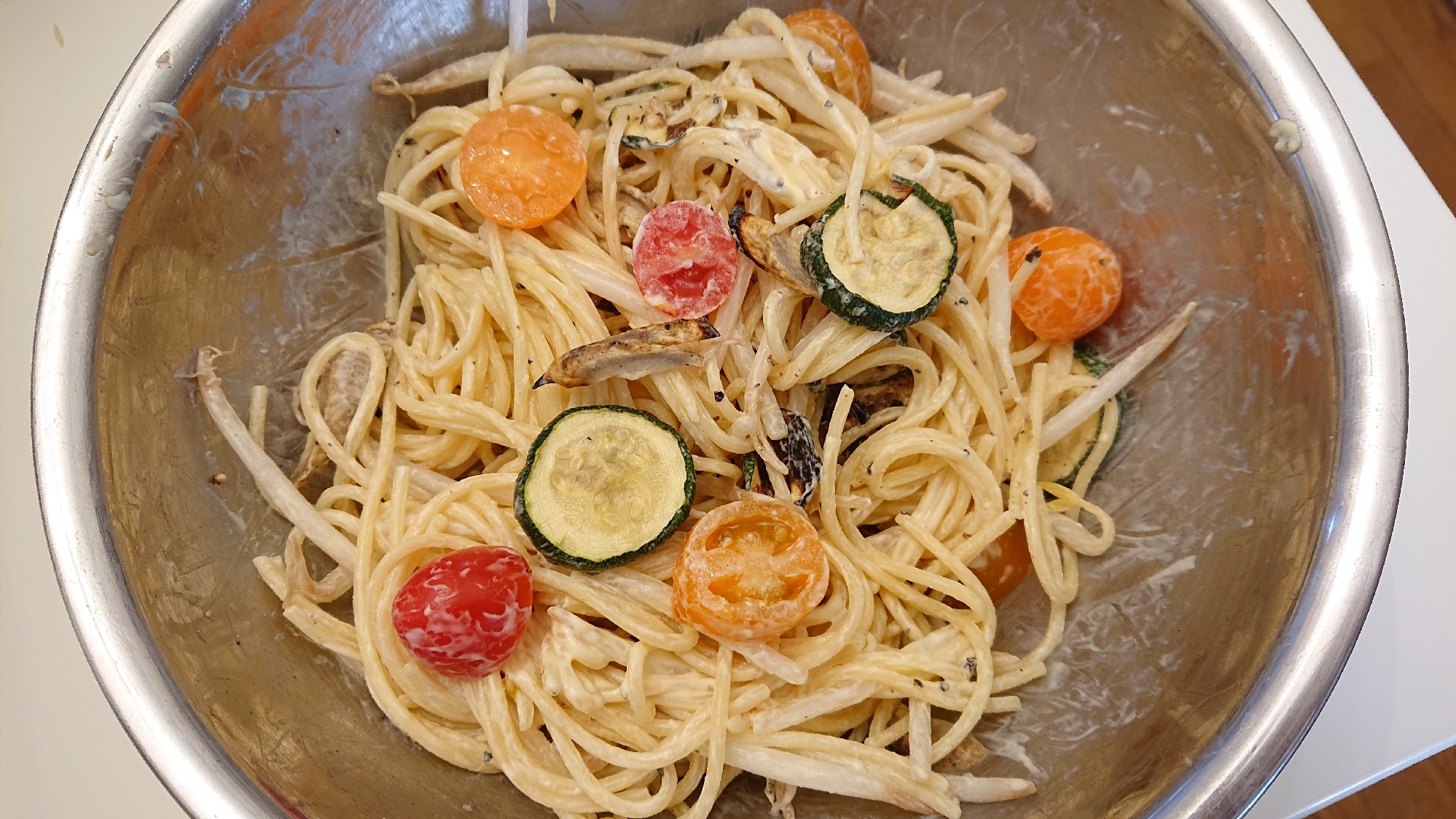 食感が良い♥️ゴボウ入りパスタサラダ