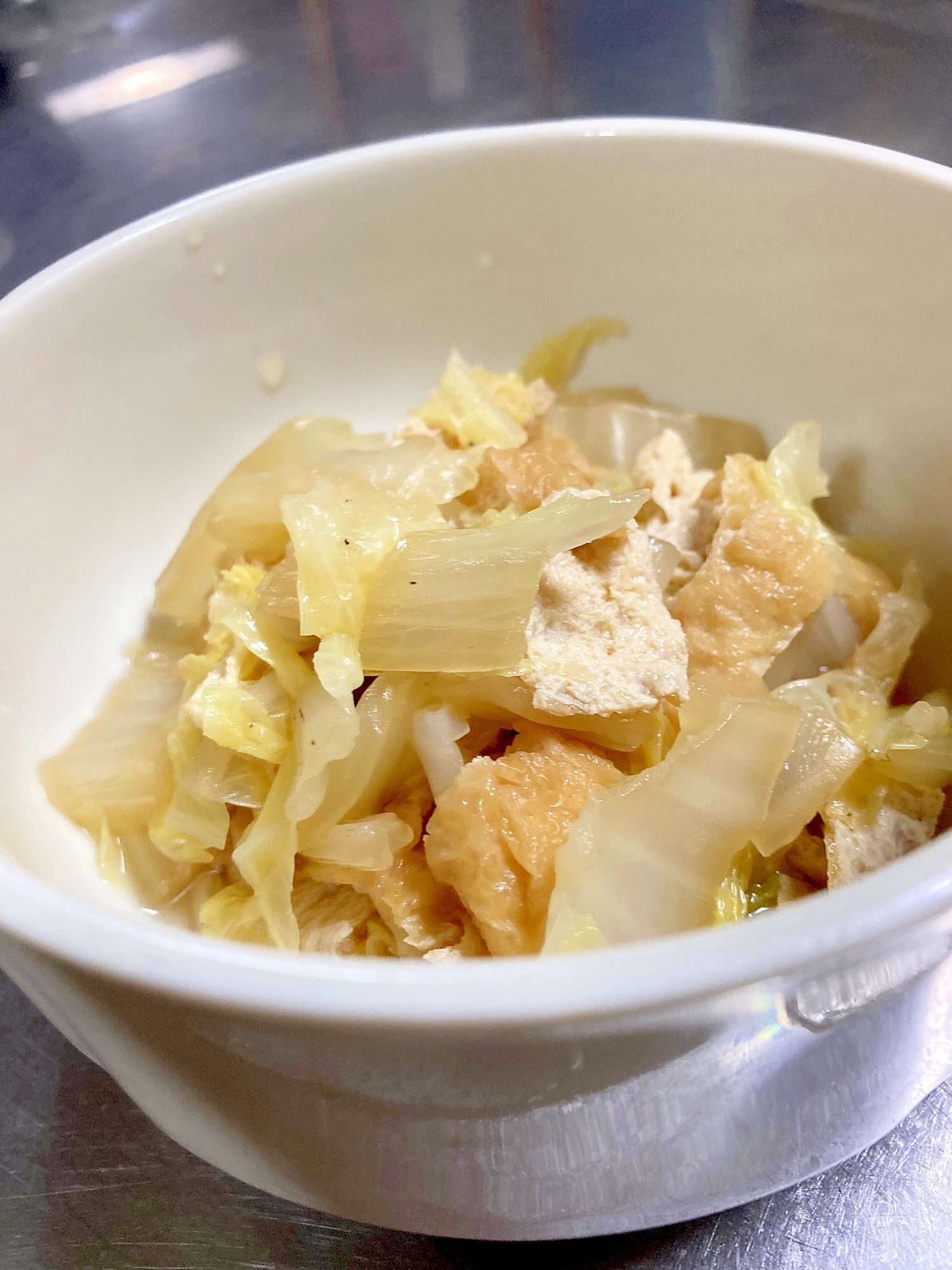 簡単★白菜と油揚げの煮浸し